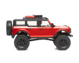 Axial SCX24 2021 Ford Bronco Cuerpo Duro 1/24 4WD RTR Escala Mini Crawler (Rojo) con 2