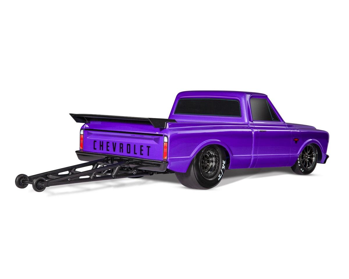 Traxxas 94076-4-Purple Drag Slash 1/10 2WD RTR No Prep Truck w/1967 Chevrolet C10