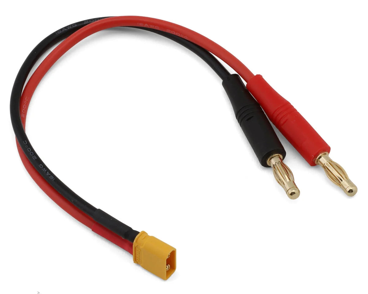 EcoPower ECP-1611 Heavy Duty XT30 Ultra Plug Charge Lead (Male XT30 to 4mm Banana)
