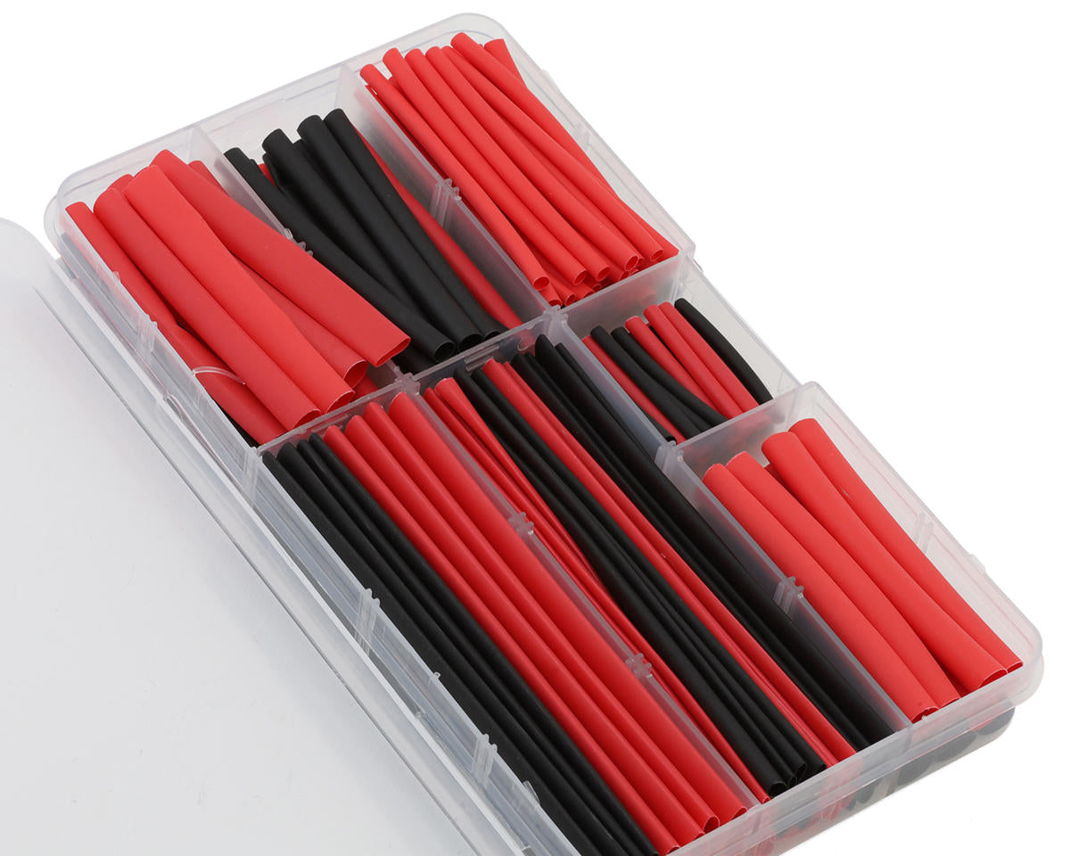 ECOPOWER ECP-3009 Heat Shrink Tubes w/Plastic Case (Black & Red) (150)