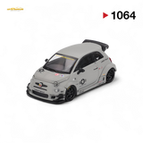 Mini-GT Abarth 595 LB-WORKS x Abas Works Grey 1:64