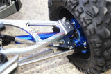 GPM ALUMINUM CVD F/R KNUCKLE ARMS WHEEL HEX CLAW WHEEL LOCK TRAXXAS REVO BLUE