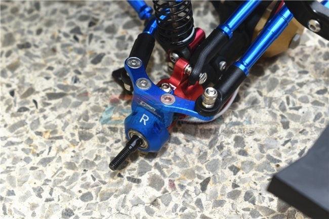 GPM ES021-GUNSILVER ALUMINUM FRONT KNUCKLE ARM ASSOCIATED ENDURO