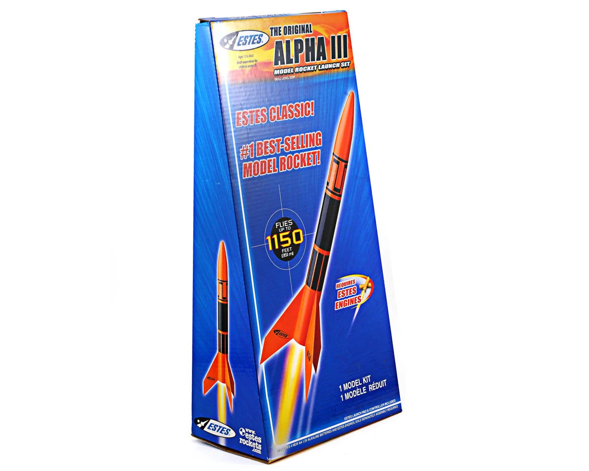 Estes EST1427 Alpha III Launch Set E2X Easy-to-Assemble