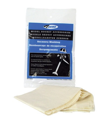 Estes EST2274 Rockets Recovery Wadding, for Model Rockets (72 squares)