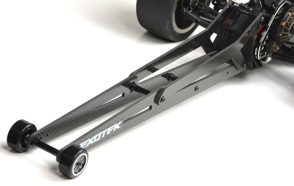 Exotek 2033 22S Ladder Wheelie Bar Set Carbon Fiber Extra Long Adjustable