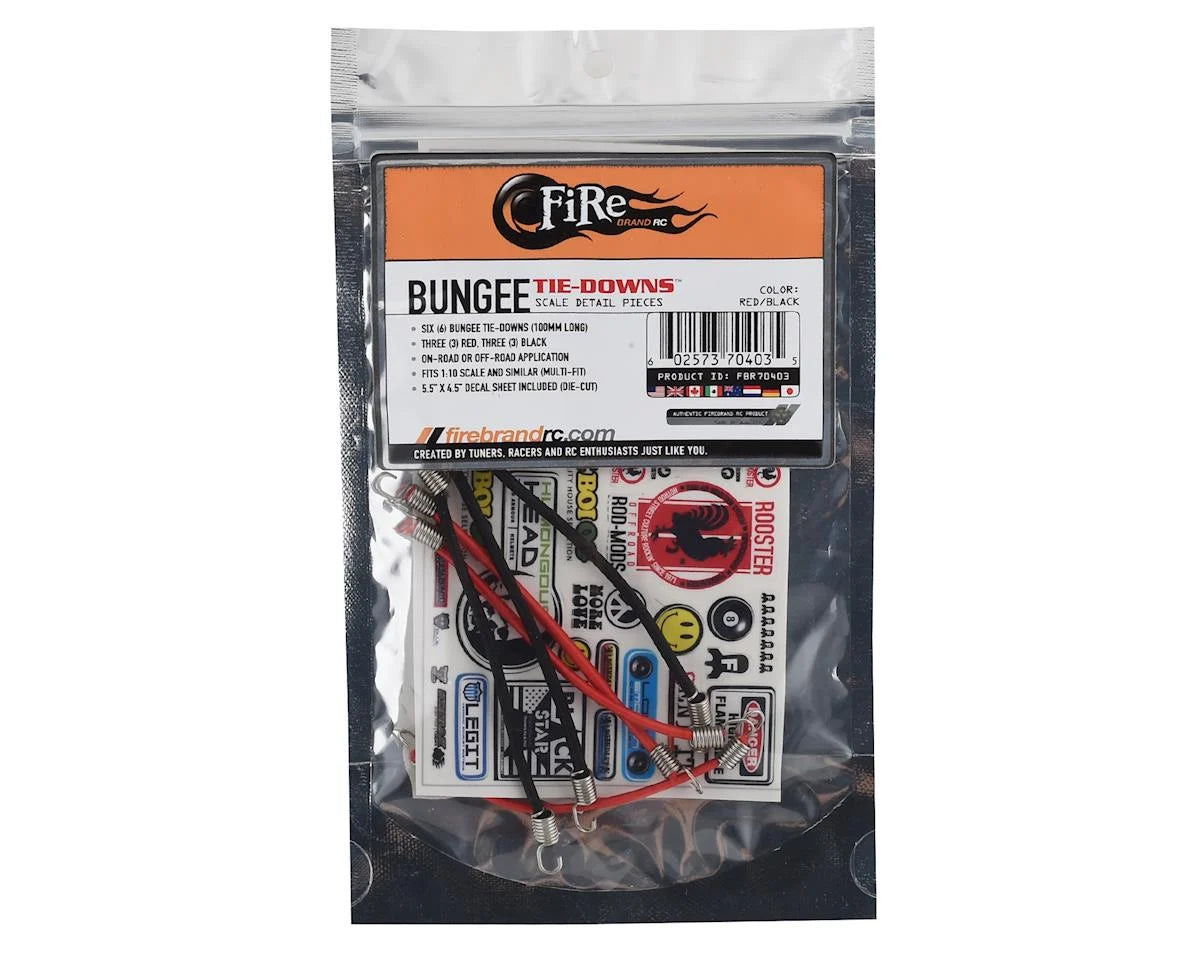 Firebrand RC FBR1BUNGEE035 RC Bungee Tie-Down Set (6)