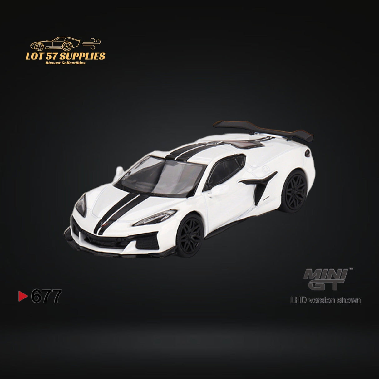 Mini-GT Chevrolet Corvette Z06 Arctic White 1:64