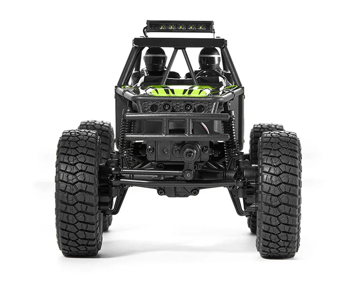 FMS FMM12404RTRGN 1/24 FCX24 Lemur 4x4 RTR Scale Micro Rock Crawler (Black/Green) w/2.4GHz Radio, Battery & Charger