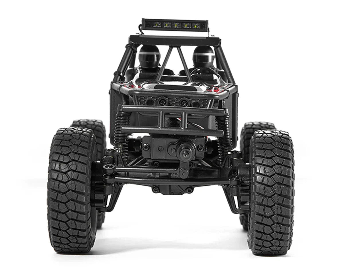 FMS FMM12404RTRRD 1/24 FCX24 Lemur 4x4 RTR Scale Micro Rock Crawler (Black/Red) w/2.4GHz Radio, Battery & Charger