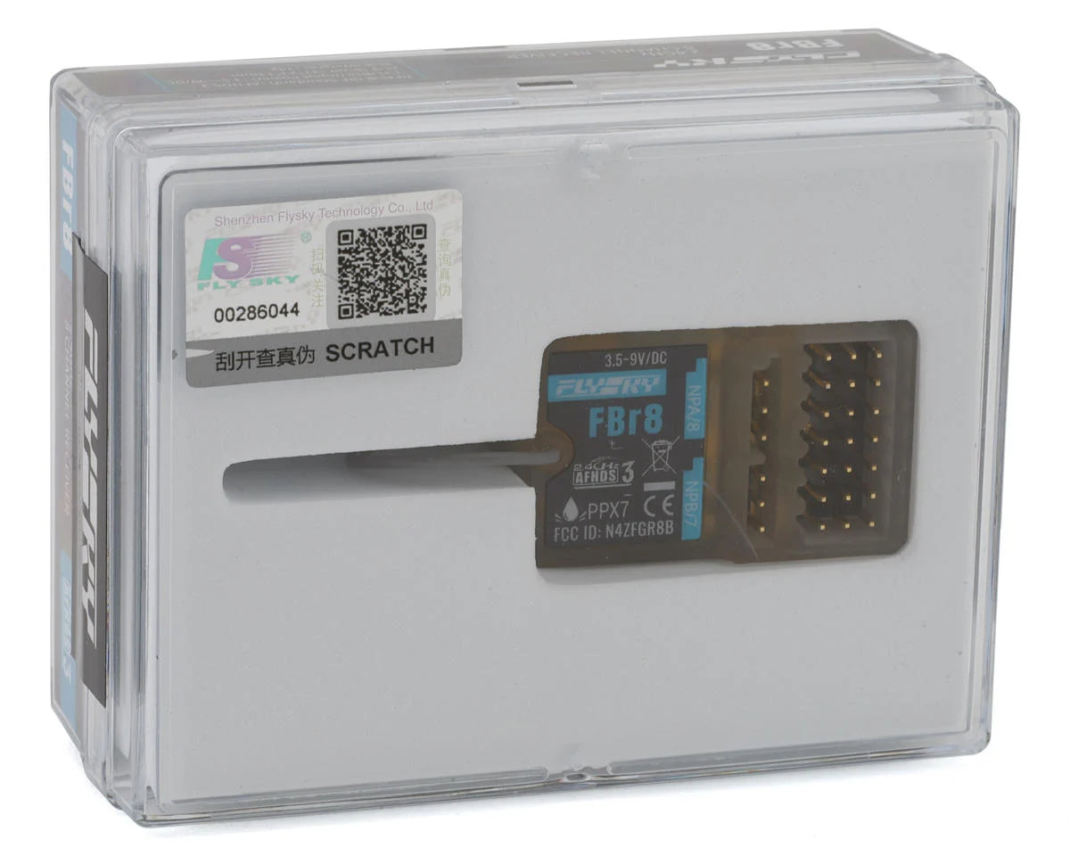 Flysky FBr8 Waterproof 8-Channel Receiver (Short Antenna)