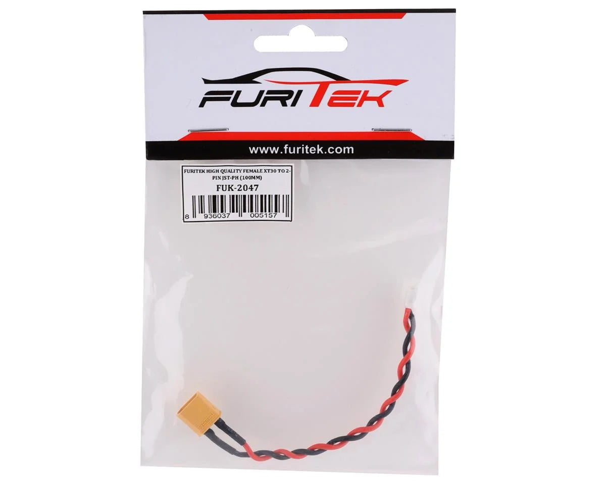 Furitek FUK-2047 High Quality MALE XT30 TO 2-PIN JST-PH (100mm)