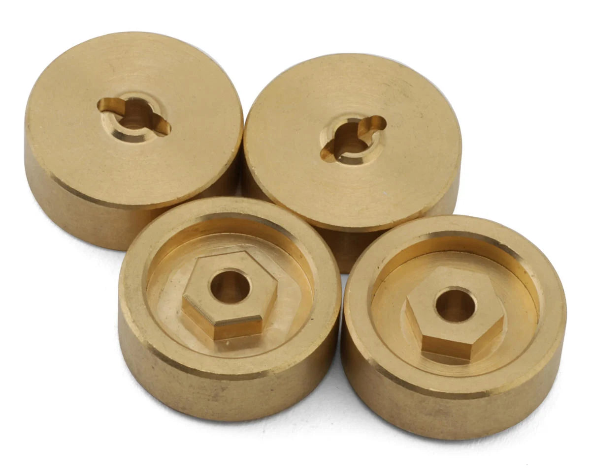 Furitek FX118 Brass Wheel Hex Adaptors (4) (46g) FUR-2420