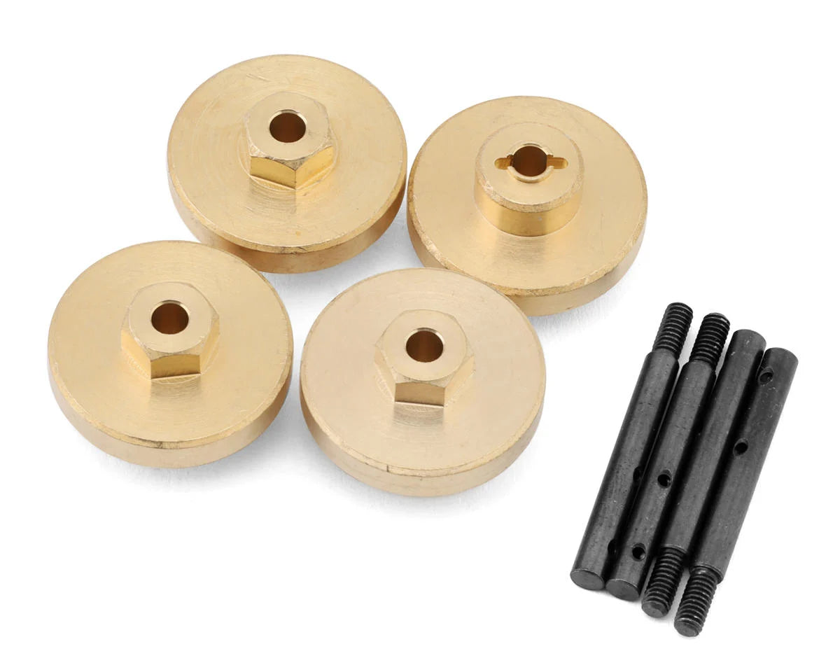 Furitek FX118 Extended Brass Wheel Hex Adapters (10mm) (4) (14.1g)