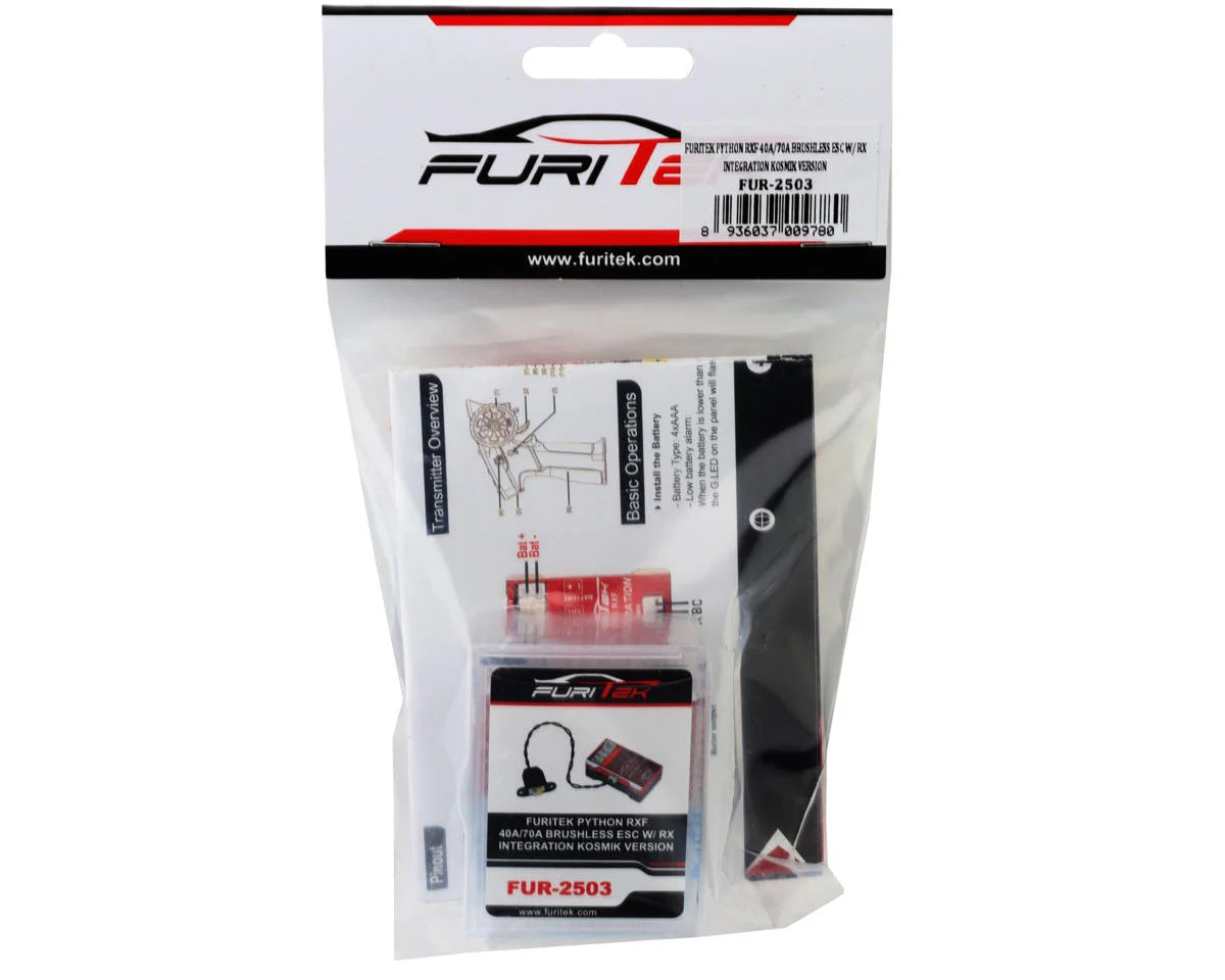 Furitek Python RXF 40A/70A Integrated Brushless/RX Combo (Kosmik Versi ...
