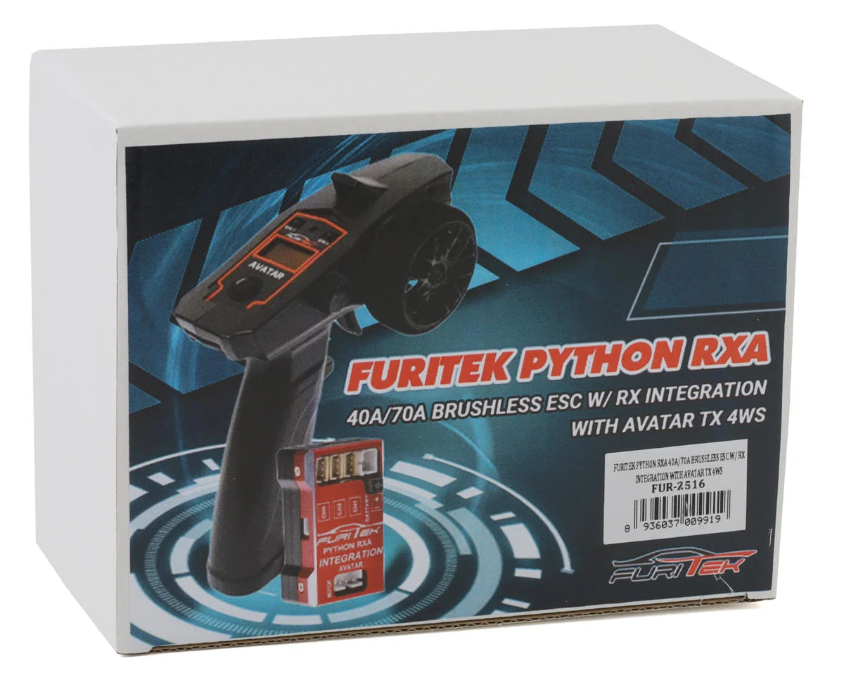 Furitek Python RXA 40A/70A Integrated Brushless ESC/RX Combo w/Avatar 4WS Transmitter