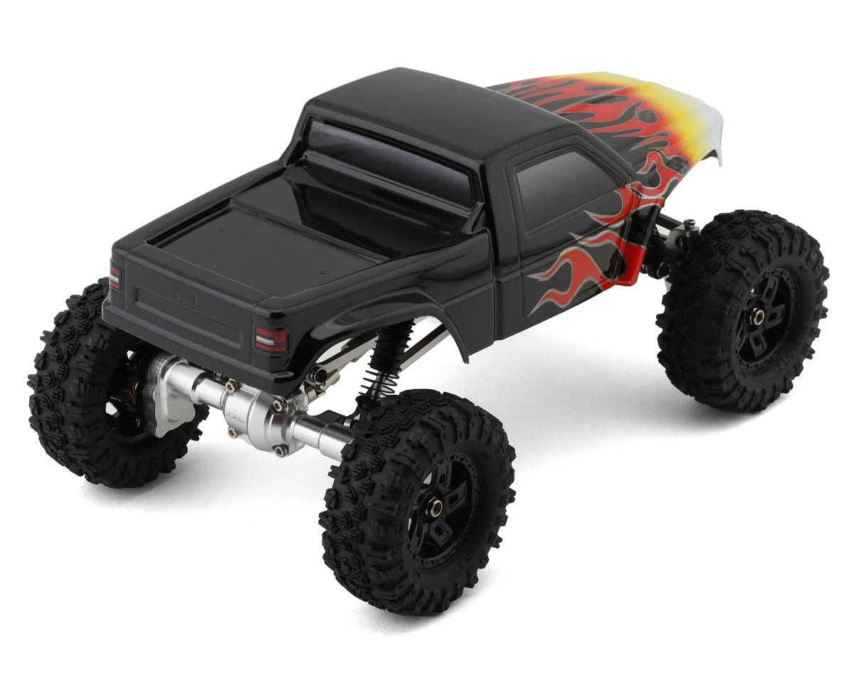 FURITEK FUR-2520 CAYMAN PRO V2 4X4 1/18 PREMIUM RC CRAWLER W/ TX/RX BLACK WITH FLAMES VERSION