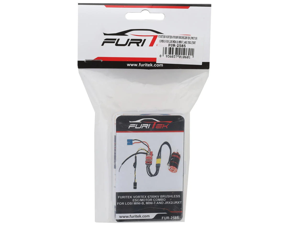 Furitek FUR-2585 VORTEX 6700kv Brushless ESC/Motor Combo for Losi Mini-B, Mini-T, and JRX2/JRXT