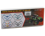 Furitek FUR-2588 TITAN GREEN Frame KIT for Losi 1/18 Mini LMT