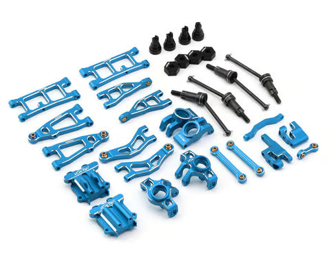 Furitek FUR-2597 AluminaSpeed Ultimate Upgrade Aluminium Combo in BLUE color for 1/18 Arrma Mojave GROM