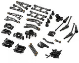 Furitek FUR-2624 AluminaSpeed Ultimate Upgrade Aluminium Combo in BLACK color for 1/18 Arrma TYPHON and GRANITE GROM