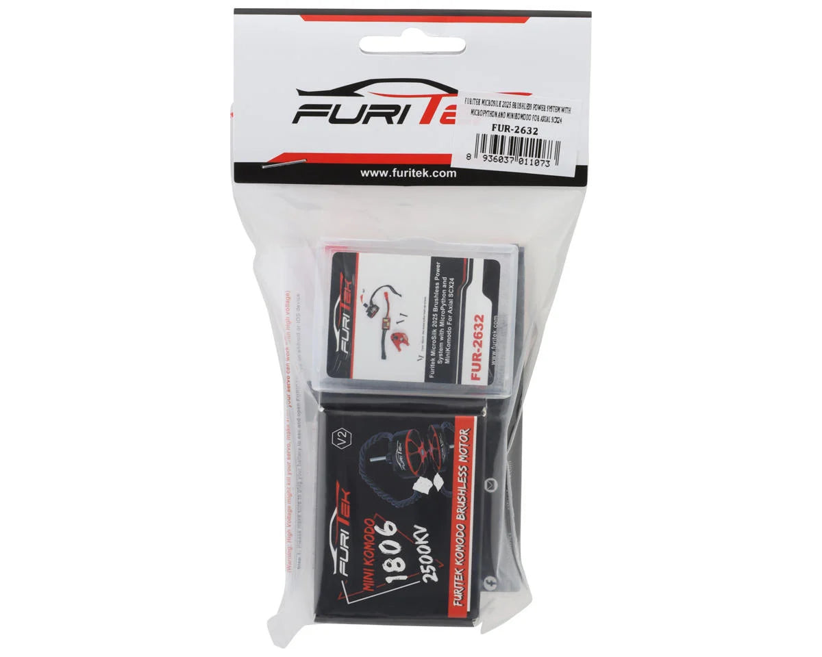 Furitek FUR-2632 MicroSilk 2025 Brushless Power System with MicroPython and MiniKomodo For Axial SCX24