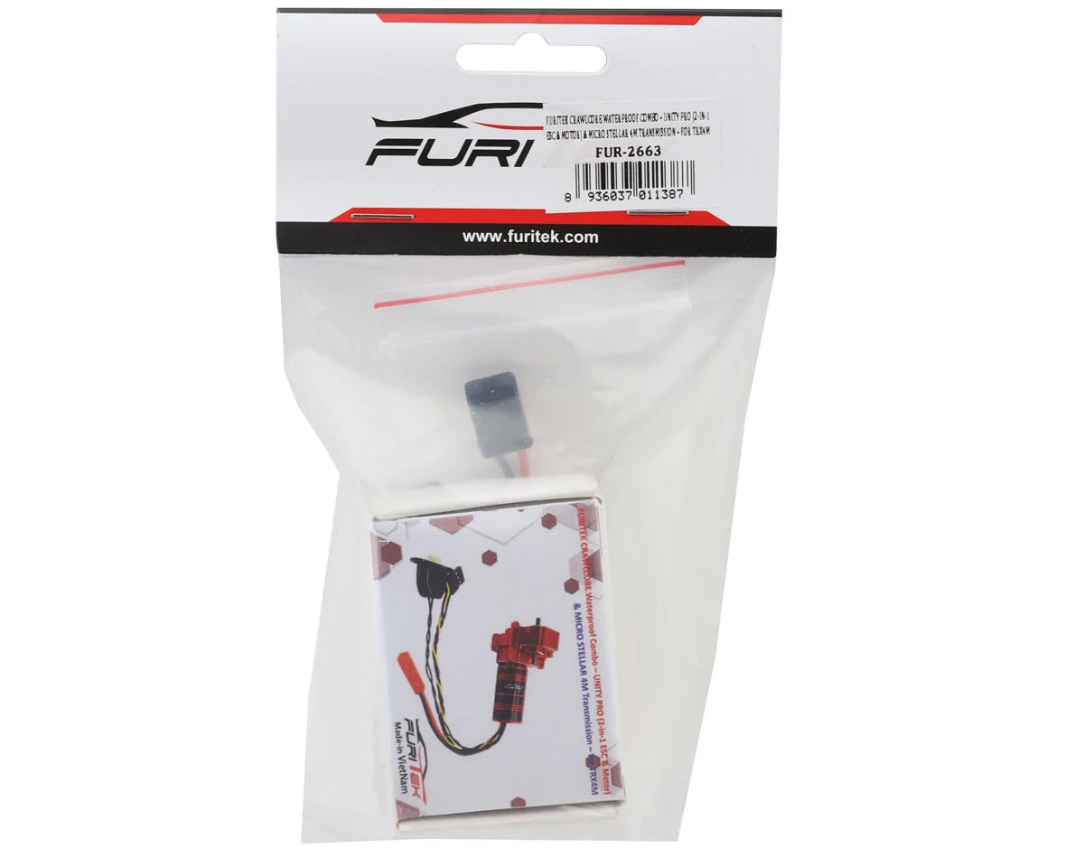 Furitek FUR-2663 CRAWLCORE Waterproof Combo – UNITY PRO (2-in-1 ESC & Motor) & MICRO STELLAR 4M Transmission – for TRX4M