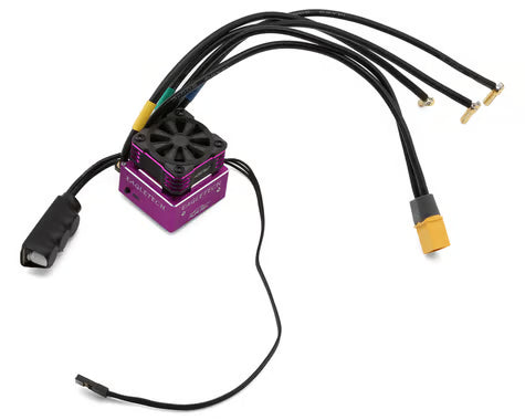 FURITEK FUR-2671 EAGLETECH 160A 1/10 SENSORED BRUSHLESS ESC W/ FAN – FOR DRIFT & RACING – PURPLE EDITION