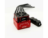 FURITEK FUR-2672  EAGLETECH 160A 1/10 SENSORED BRUSHLESS ESC W/ FAN – FOR DRIFT & RACING – RED EDITION