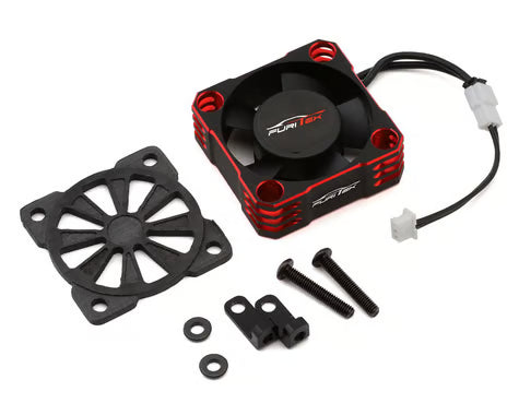 Furitek FUR-2674 AeroSpin 30K Aluminum Fan Kit for SlideTech ESC – Black Red Edition