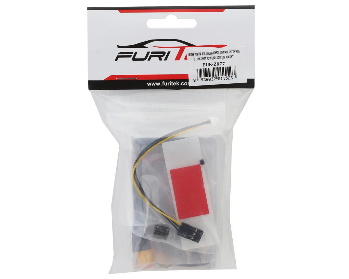 Furitek FUR-2677 VORTEX-X Brushless Sensored Power System with 3.17mm Shaft Motor for Losi 1/18 Mini LMT