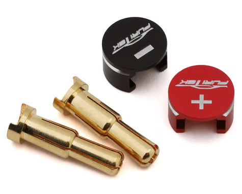 Furitek FUR-2680 LowPro Bullet Plug Grips w/4-5mm Bullets (Black/Red)