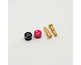 Furitek FUR-2680 LowPro Bullet Plug Grips w/4-5mm Bullets (Black/Red)