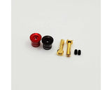 Furitek FUR-2681 Heatsink Bullet Plug Grips w/4mm Bullets (Black/Red)
