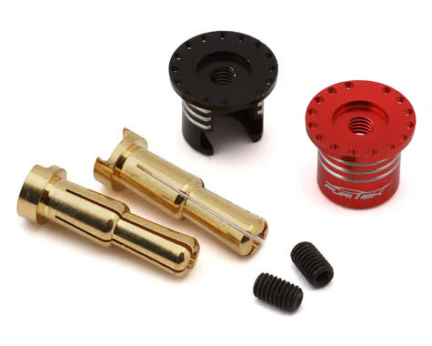 Furitek FUR-2683 Heatsink Bullet Plug Grips w/4-5mm Bullets (Black/Red)