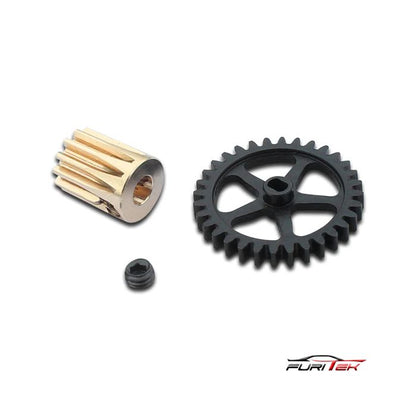 Furitek Brushless conversion 0.5M Spur Gear and 12T Pinion Gear Axial SCX24