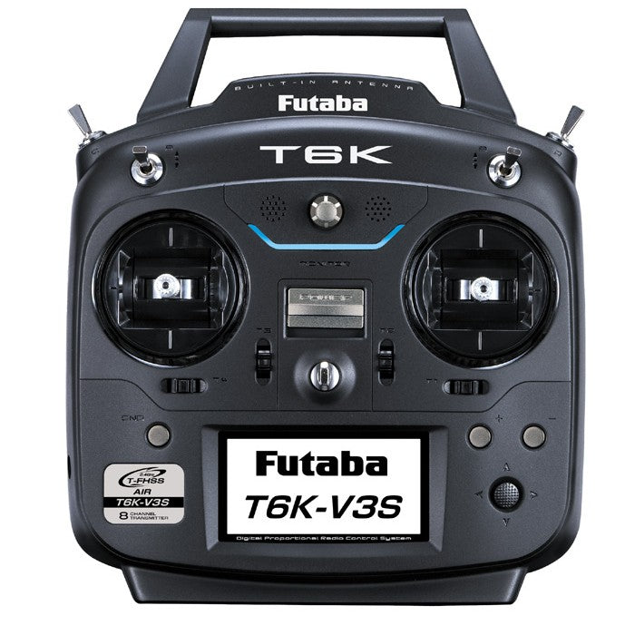 Système radio Futaba 01004404-3 6K 2,4 GHz V3S FHSS/T-FHSS (hélicoptère) avec récepteur R3008SB