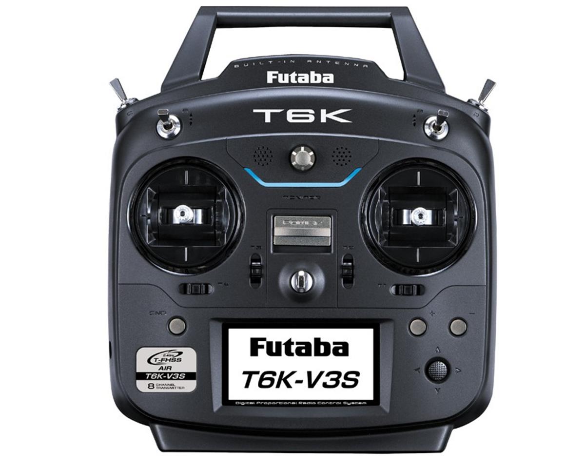 Système radio Futaba 01004404-3 6K 2,4 GHz V3S FHSS/T-FHSS (hélicoptère) avec récepteur R3008SB