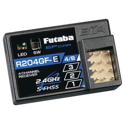 FUTABA R204GF-E S-FHSS 2.4GHz 4-Channel Micro Receiver, for Electric Only