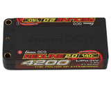 Gens Ace GEA42002S14D5 Redline 2.0 2S Shorty LiHV Battery 140C (7.6V/4200mAh) w/5mm Bullets