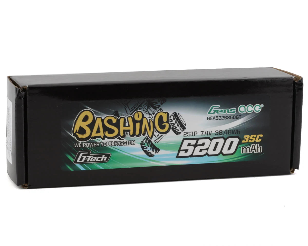 Gens Ace GEA522S35DGT 2S G-Tech Smart "Bashing" LiPo Battery 35C (7.4V/5200mAh) w/T-Style