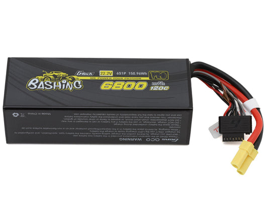 Gens Ace G-Tech Smart 6S Bashing Series Batterie LiPo rigide 120C (22,2 V/6 800 mAh) avec EC5