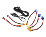 Gens Ace GEAD300533S60GT G-Tech Smart 3S Bundle w/Two 3S 60C EC5 LiPo Batteries (5300mAh) & IMars D300 Charger