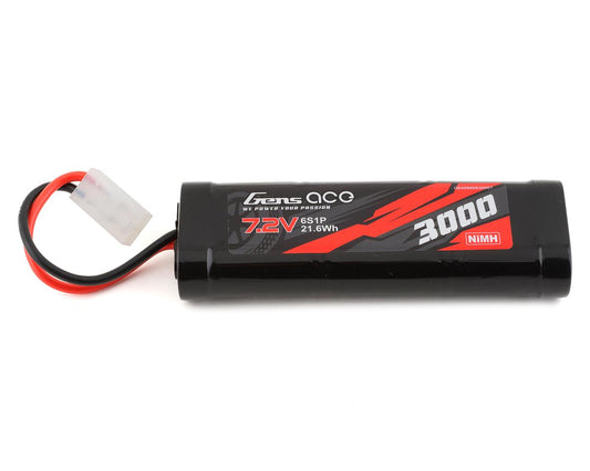 Gens Ace GEANM6S3000T 6-Cell 7.2V NiMh Battery w/Tamiya Connector (3000mAh)