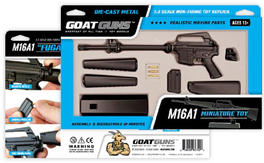 GoatGuns Die Cast 1/3 Scale M16A1 Model Rifle Black 16-BLACK