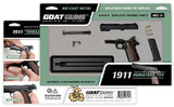 GoatGuns Die Cast 1/2.5 Scale 1911 Model Hand Gun, Black 1911-BLACK
