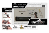 GoatGuns Die Cast 1/2.5 Scale 1911 Model Hand Gun, Silver 1911-SILVER