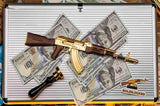 GoatGuns Die Cast 1/3 Scale AK47 Gold Riffle Model AK-GOLD