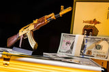 GoatGuns Die Cast 1/3 Scale AK47 Gold Riffle Model AK-GOLD