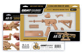 GoatGuns 1/3 Scale Die Cast AR15 Model, Coyote AR-COYOTE